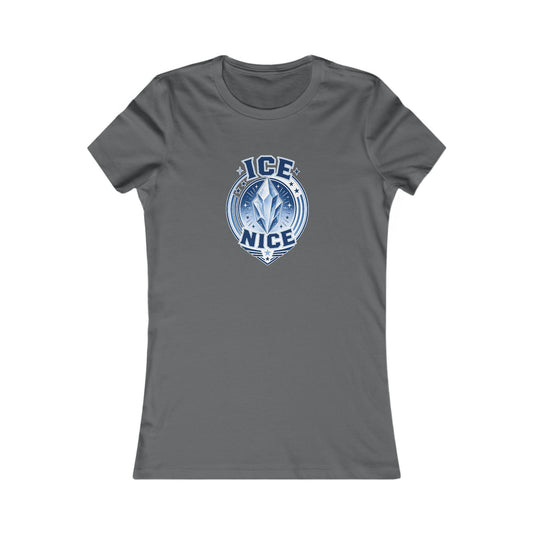 ICE is NICE Badge Women's Slim Fit Tee