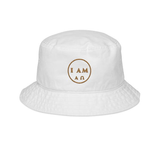 I AM Circle Embroidered Bucket Hat