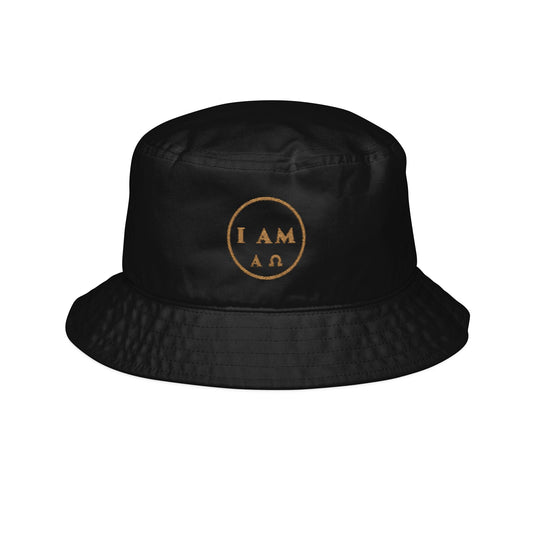 I AM Circle Embroidered Bucket Hat