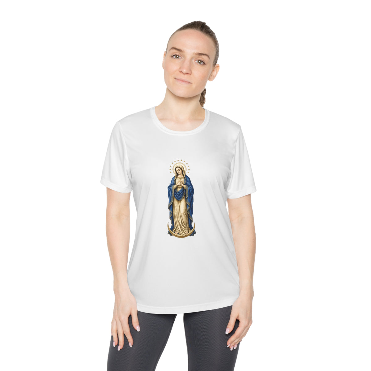 Mary, Crown of Twelve Stars Women's Dry-Fit Performance Tee