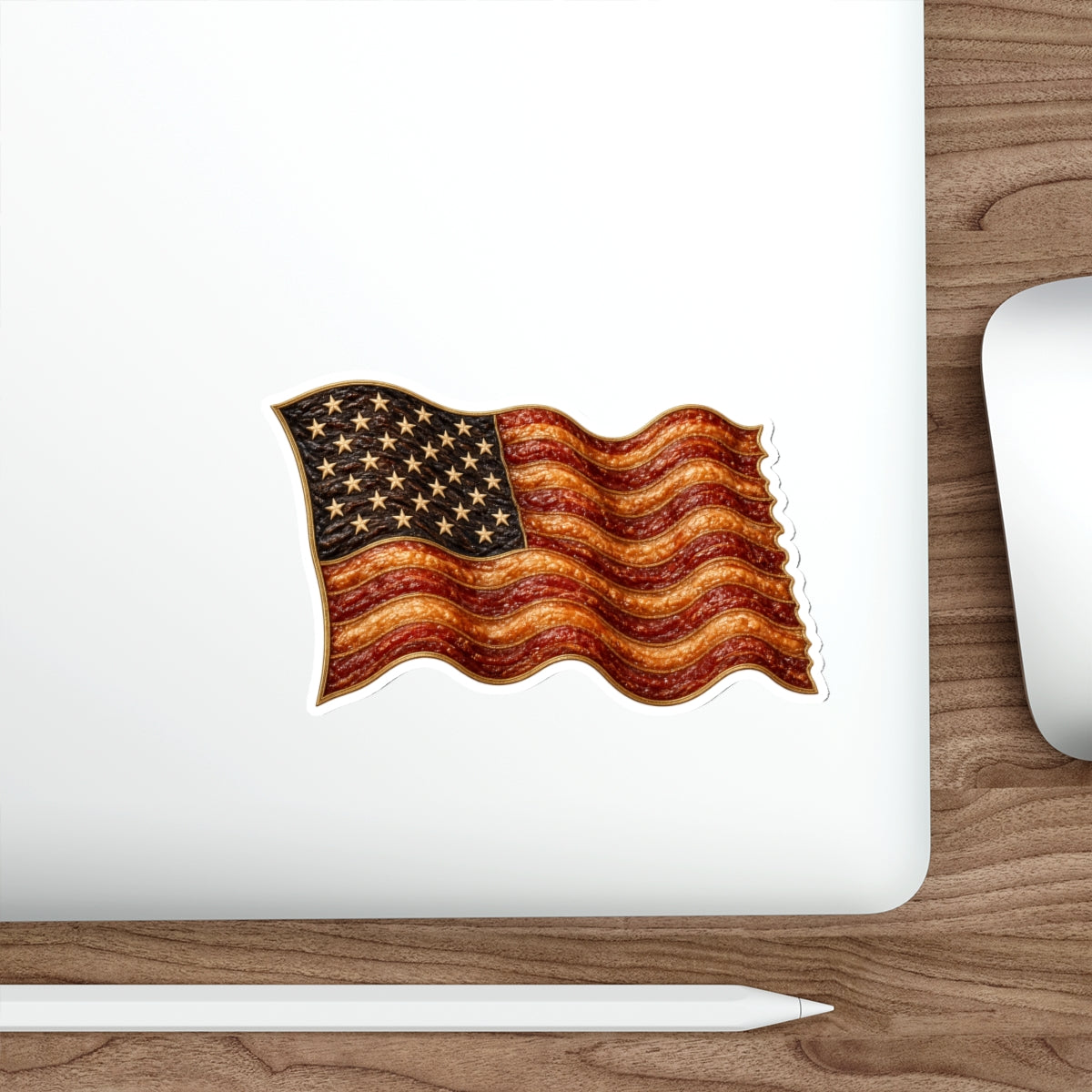 Bacon Flag Die-Cut Sticker