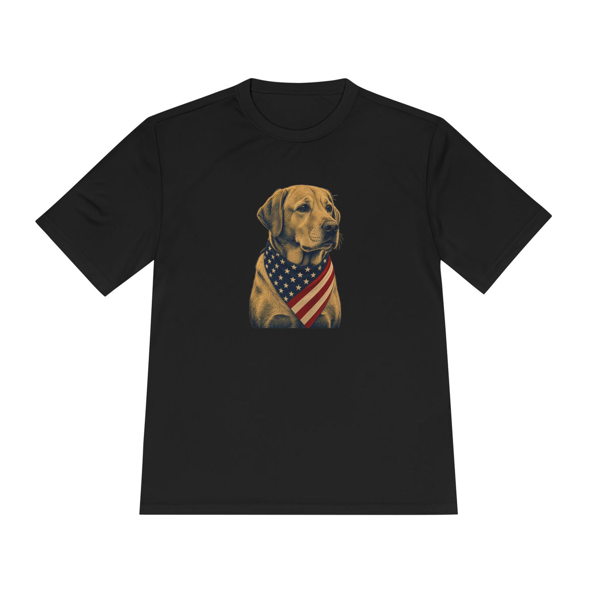 Patriotic Lab American Flag Bandana Men's Dry-Fit Performance Tee