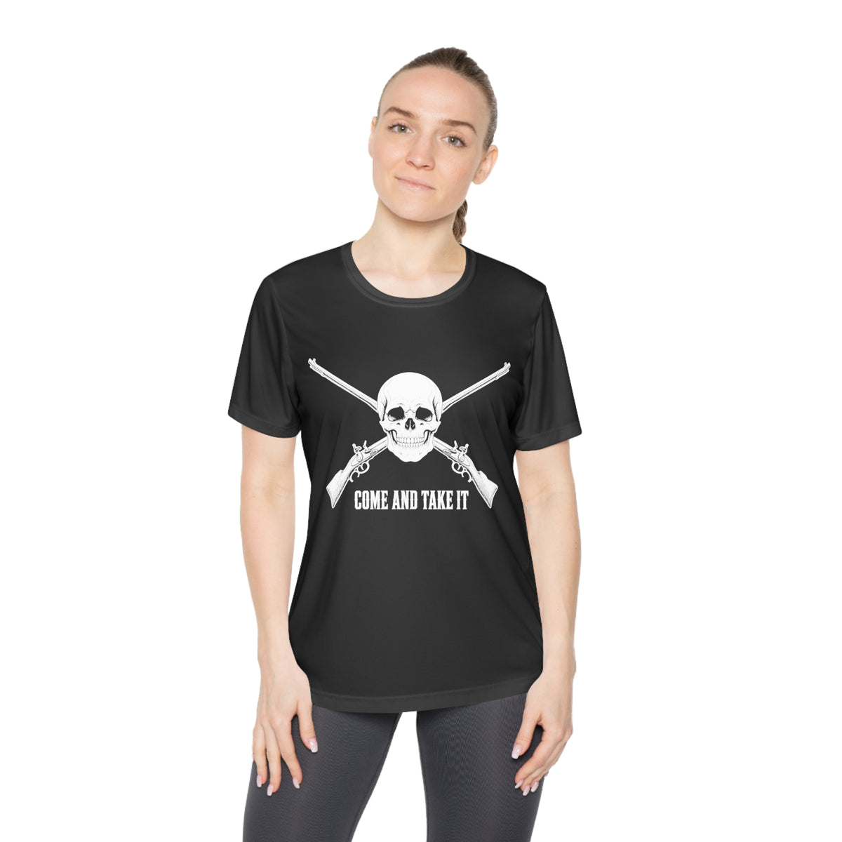 Come and Take It Jolly Roger Women's Dry-Fit Performance Tee