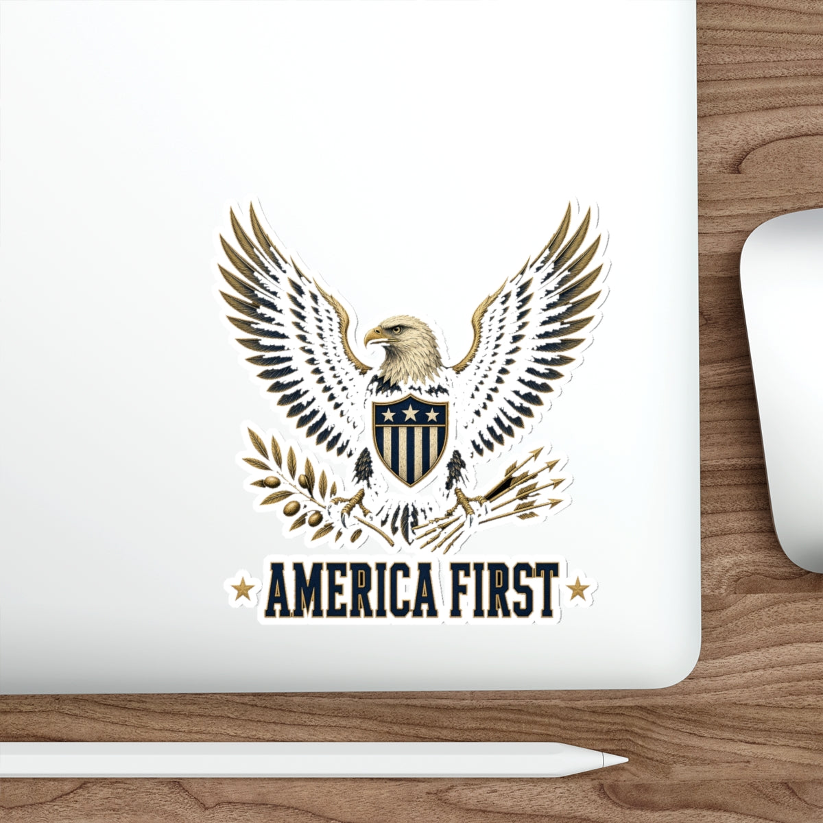 America First Eagle Die-Cut Sticker