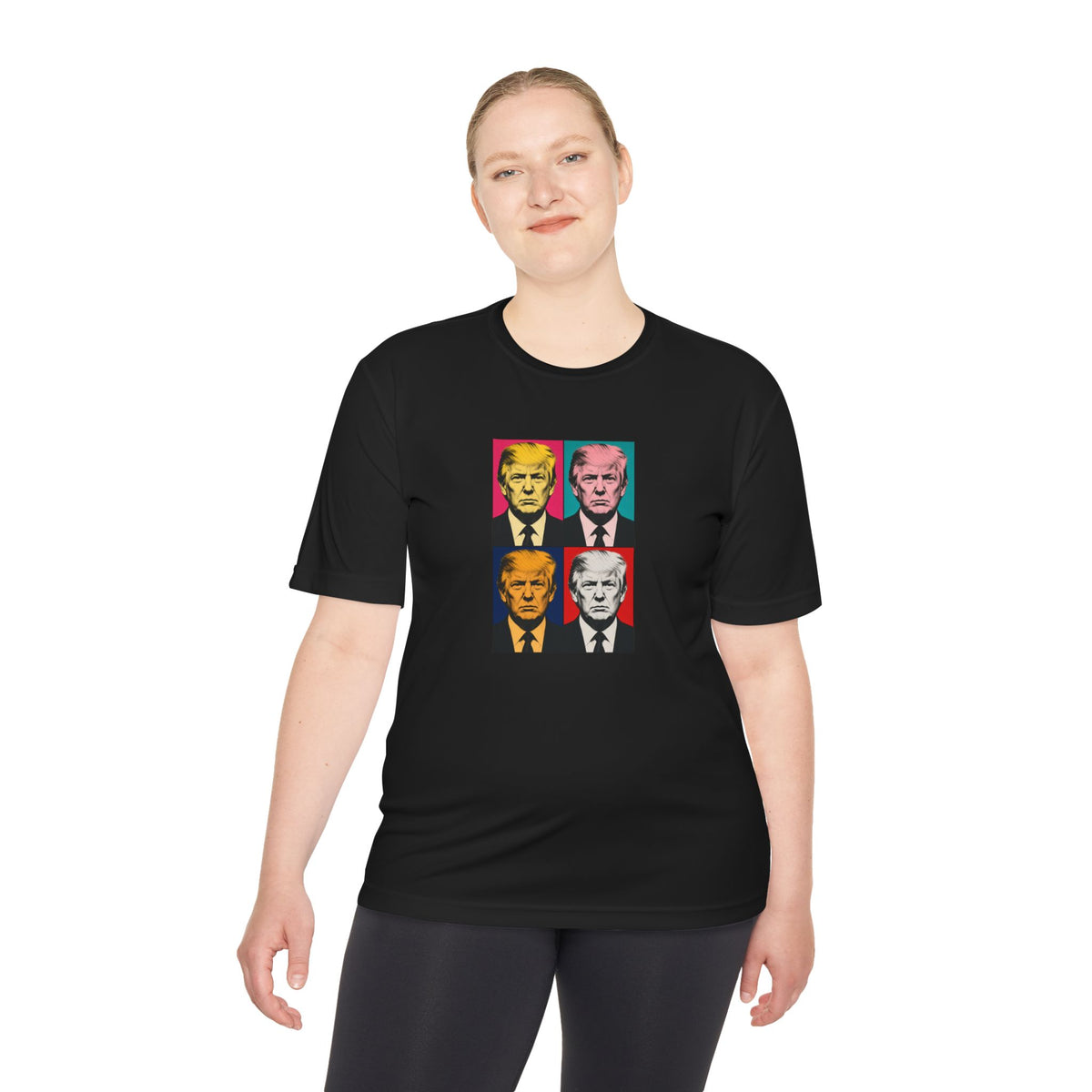 Trump Pop Art Grid Men's Dry-Fit Performance Tee