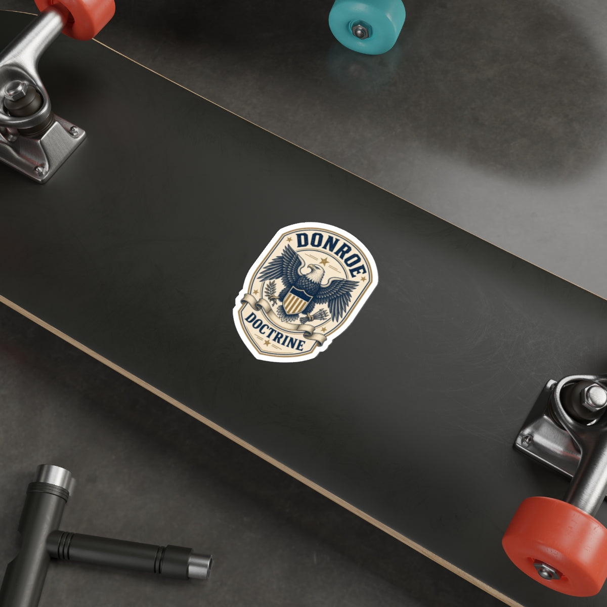 Donroe Doctrine Badge Die-Cut Sticker