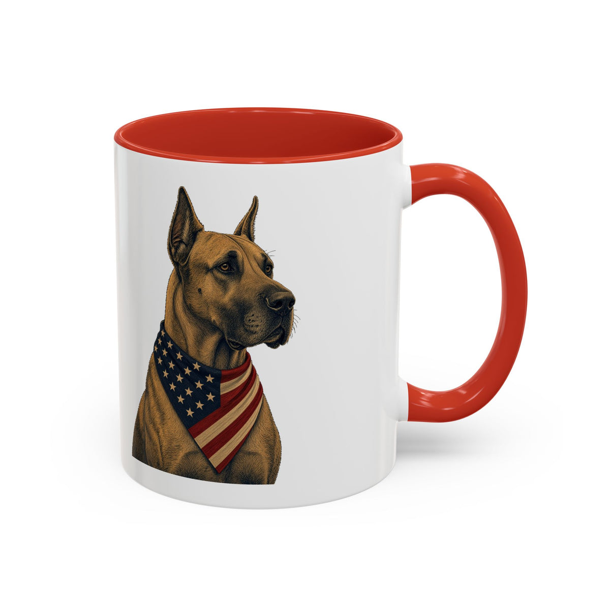 Patriotic Great Dane Accent Mug