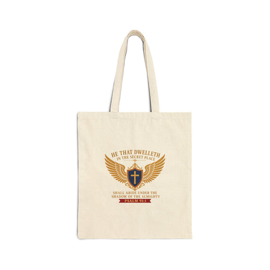 Secret Place Psalm 91:1 Canvas Tote Bag