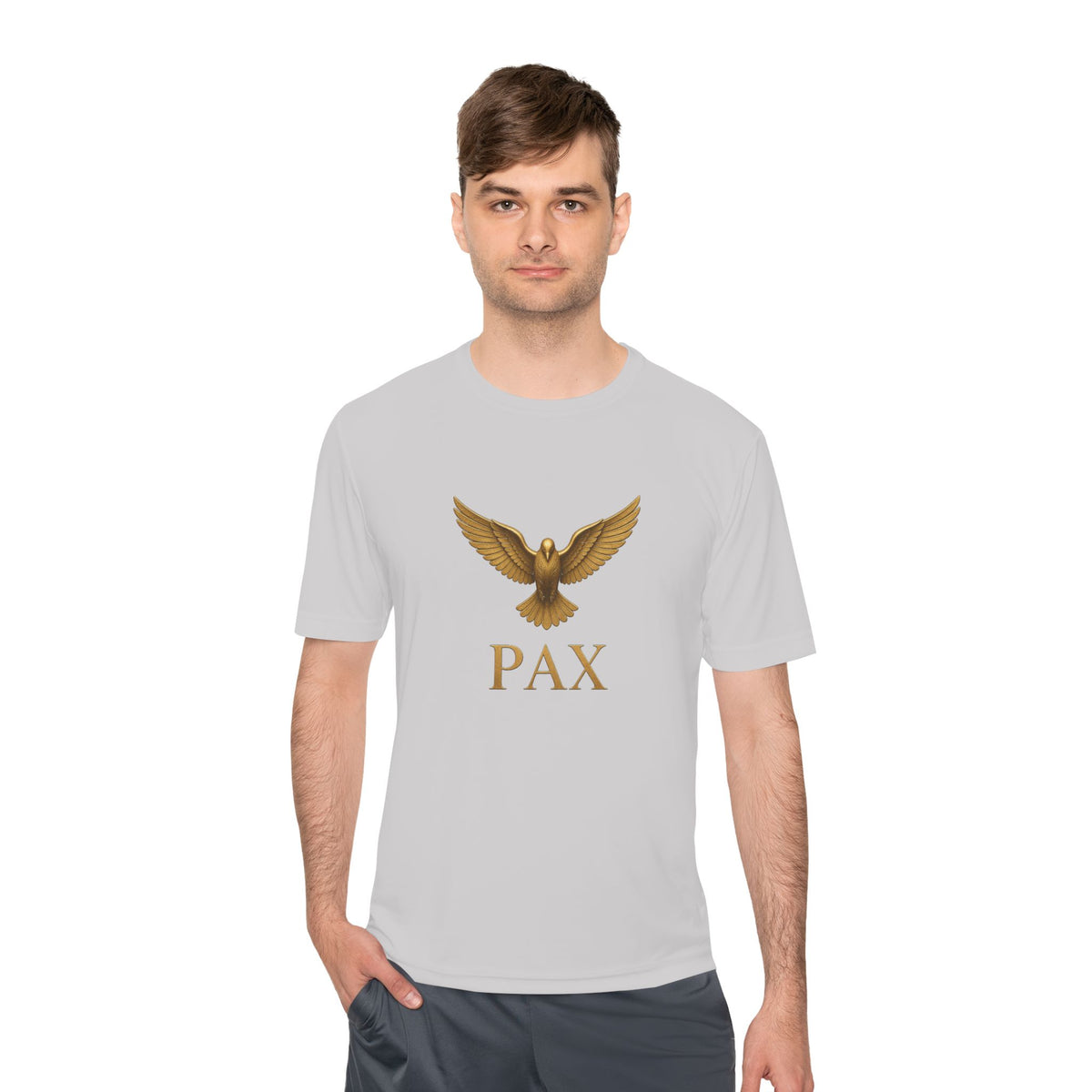 I AM Jesus Fish – Pax Dove Chest Men's Dry-Fit Performance Tee