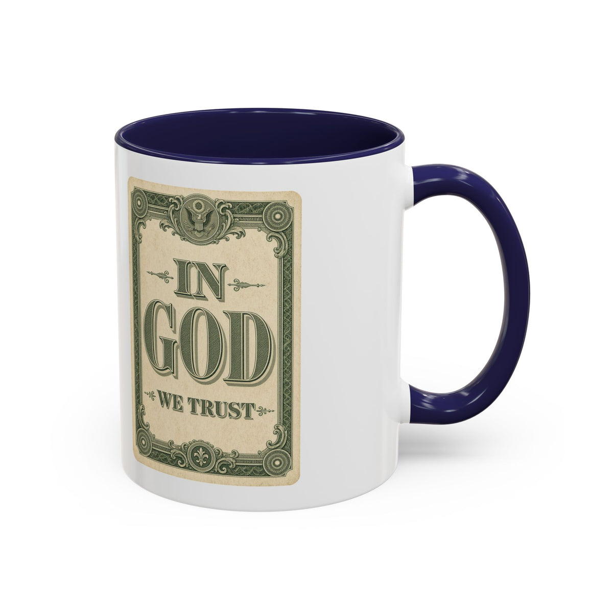 In God We Trust Card Accent Mug