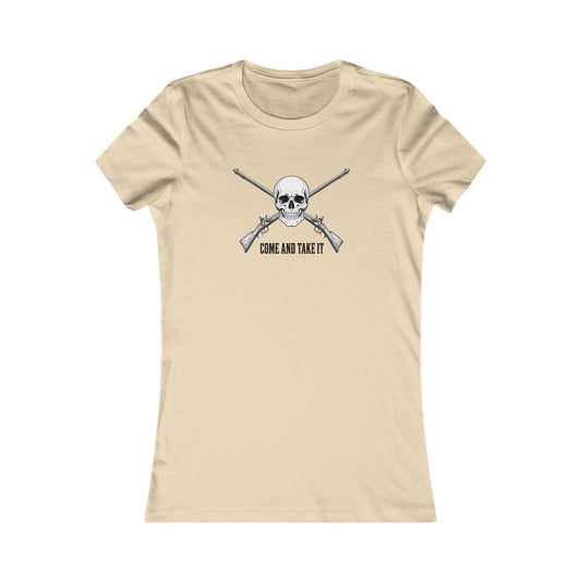 Come and Take It Jolly Roger Women's Slim Fit Tee