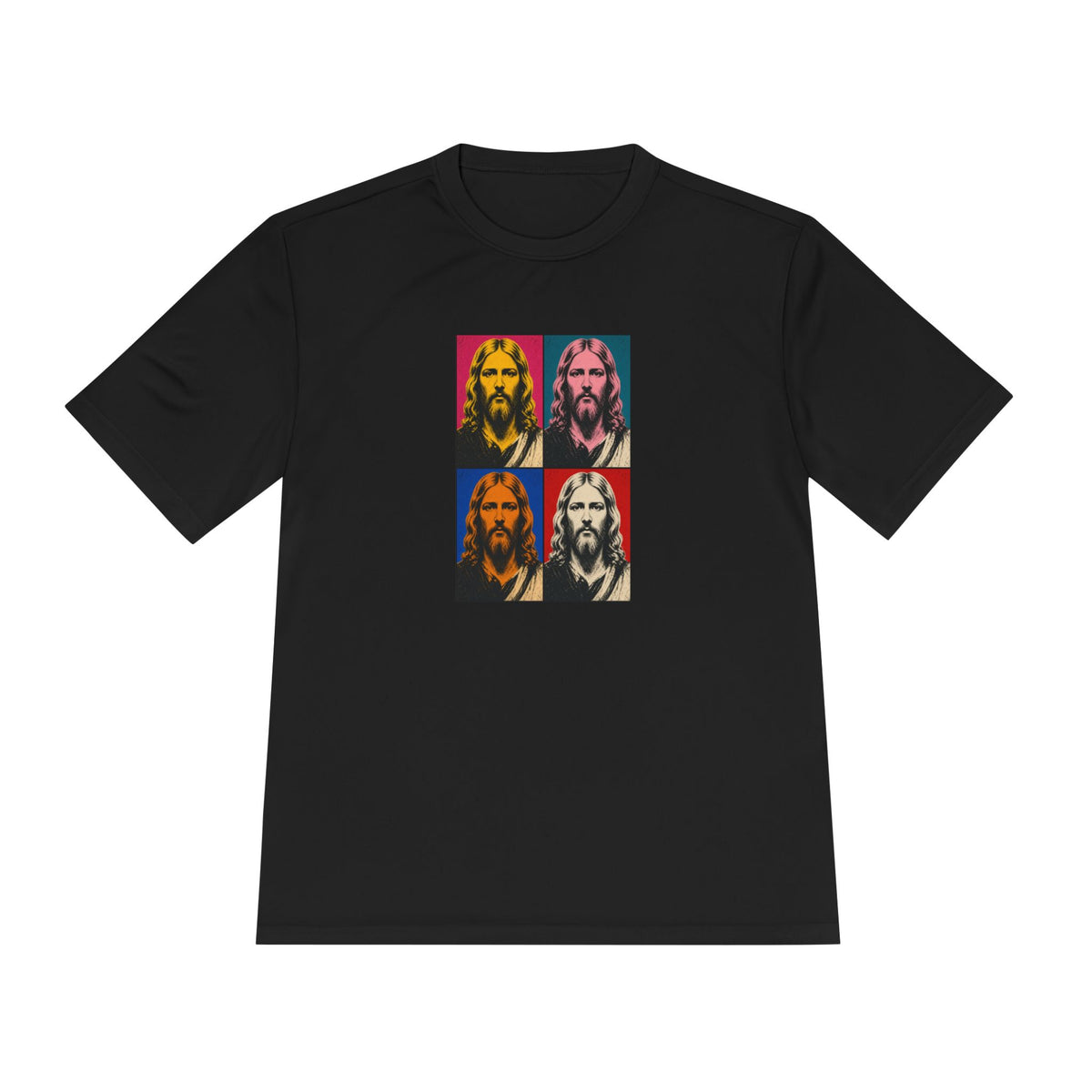 Jesus Pop Art Grid Men's Dry-Fit Performance Tee