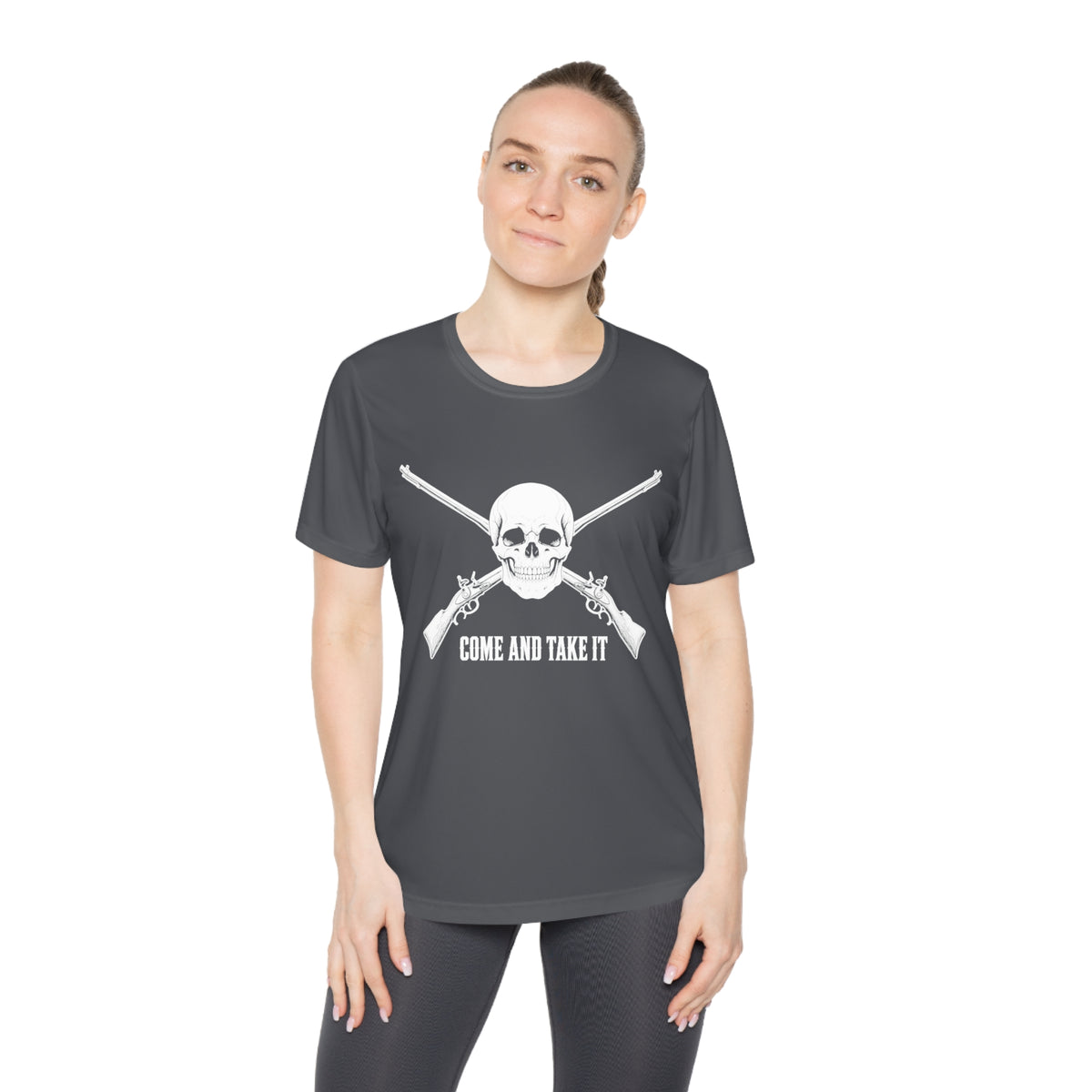 Come and Take It Jolly Roger Women's Dry-Fit Performance Tee
