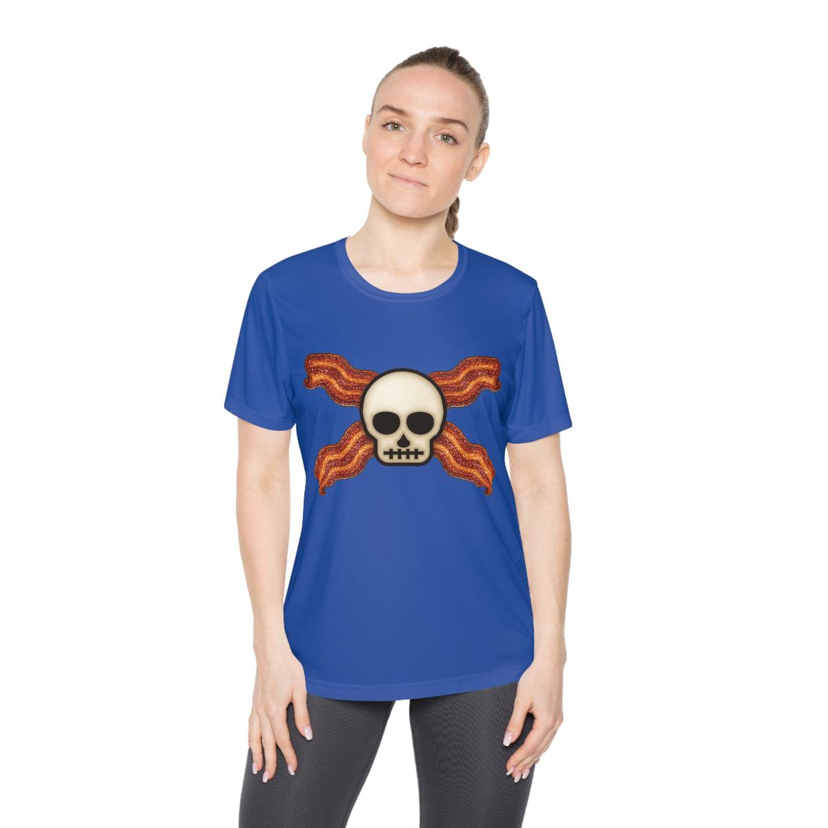 Bacon Jolly Roger Women's Dry-Fit Performance Tee