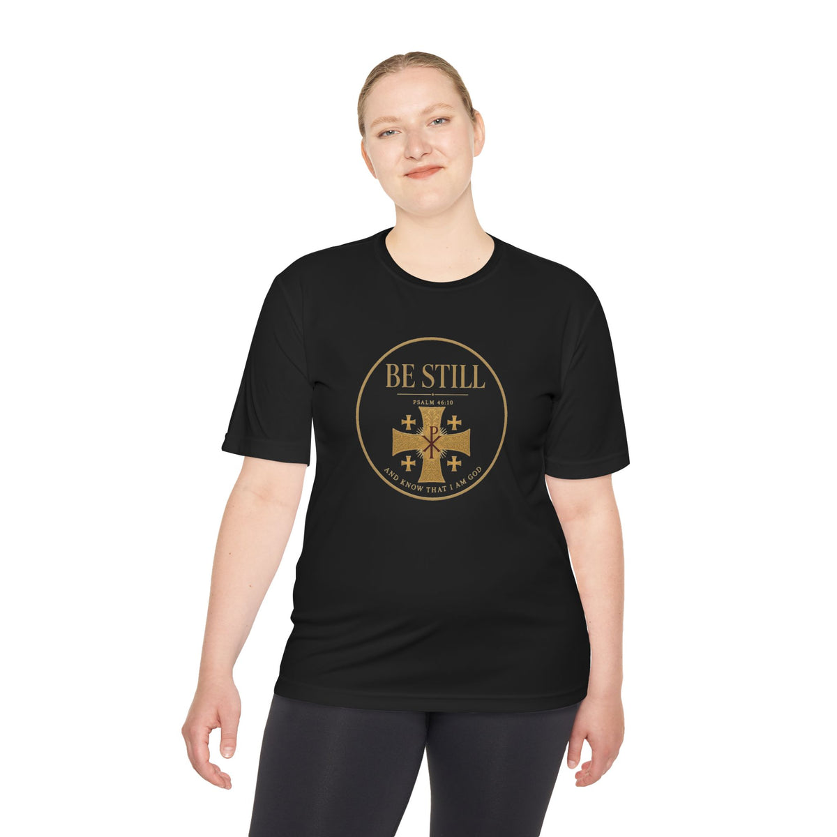 Be Still Psalm 46:10 Men's Dry-Fit Performance Tee