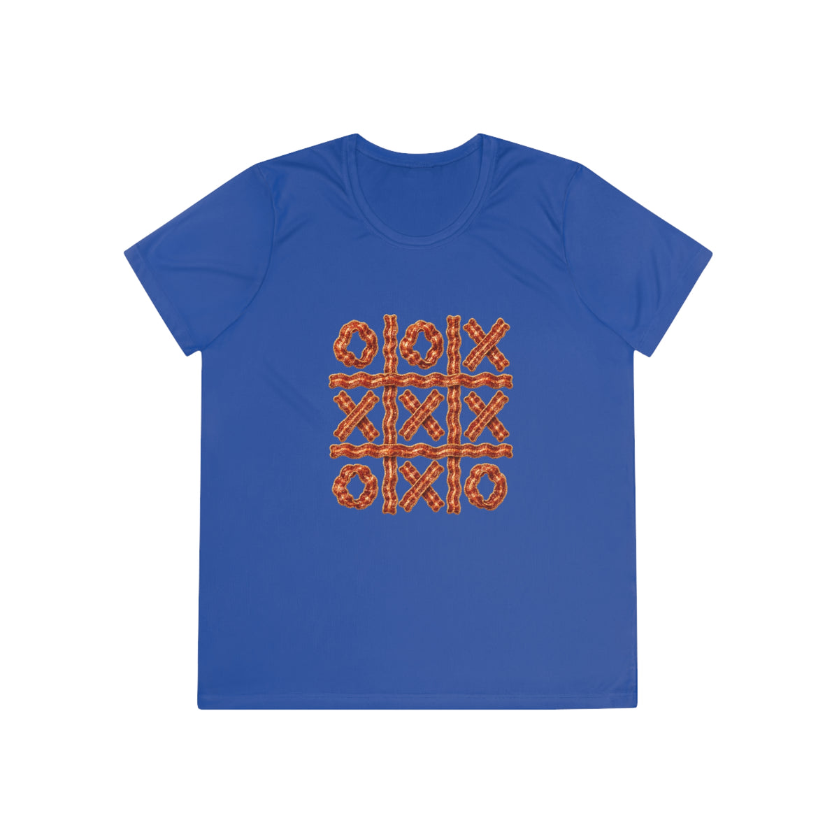 Bacon Tic-Tac-Toe Women's Dry-Fit Performance Tee