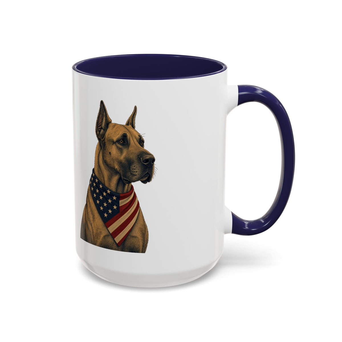 Patriotic Great Dane Accent Mug