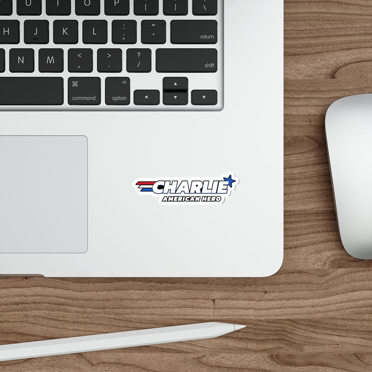 Charlie American Hero Die-Cut Sticker