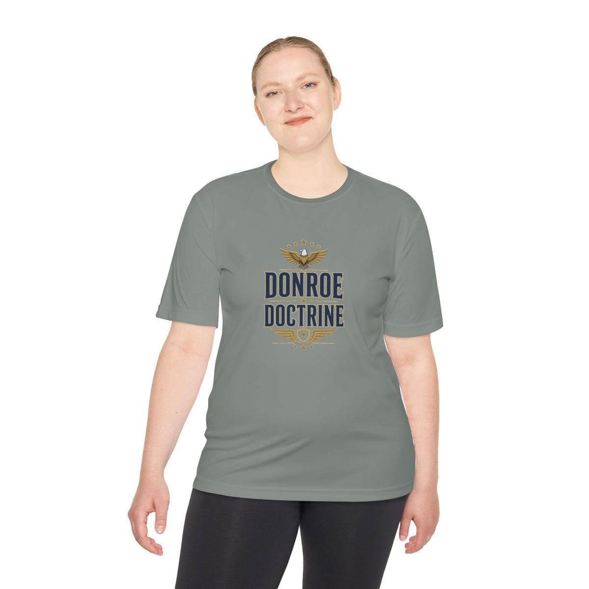 Donroe Doctrine Stacked Men's Dry-Fit Performance Tee