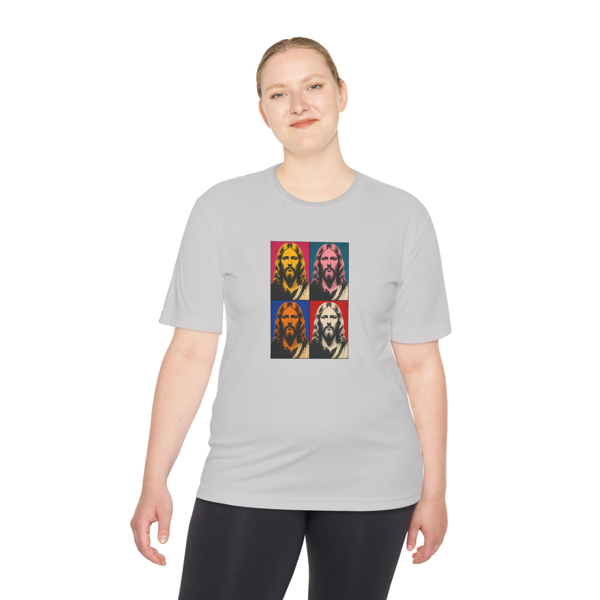 Jesus Pop Art Grid Men's Dry-Fit Performance Tee