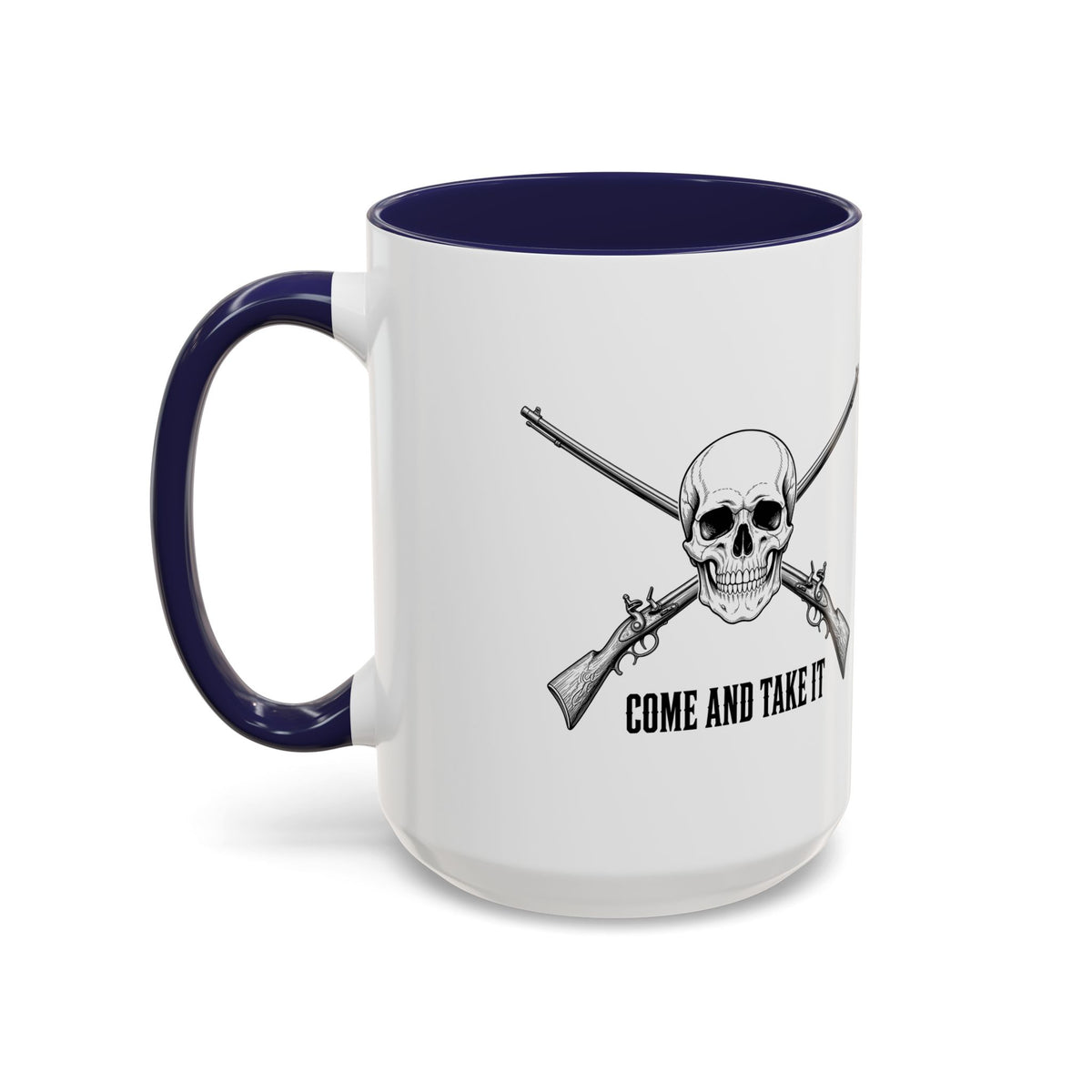 Come and Take It Jolly Roger Accent Mug