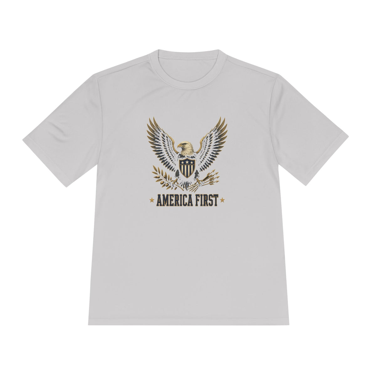America First Eagle Men's Dry-Fit Performance Tee