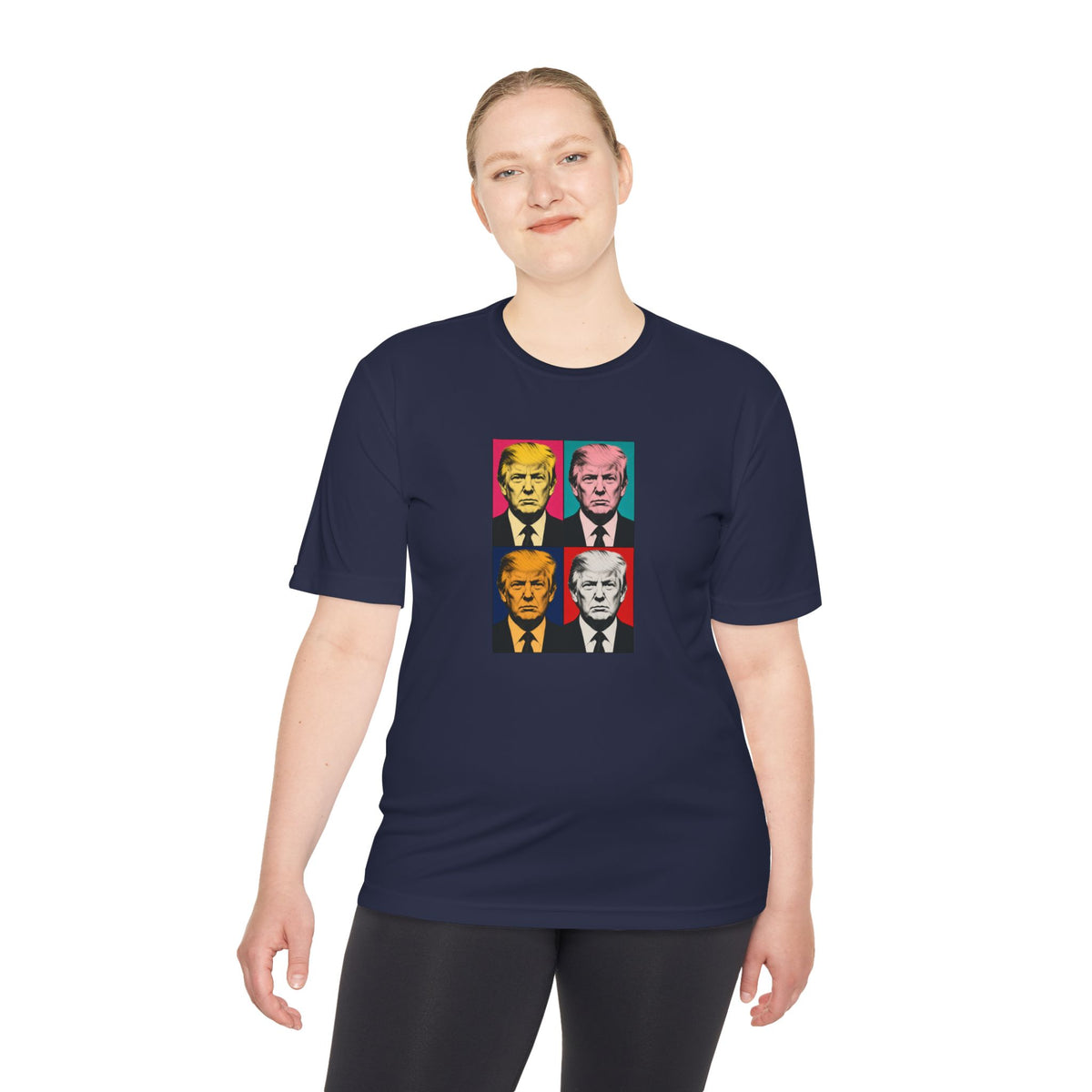 Trump Pop Art Grid Men's Dry-Fit Performance Tee