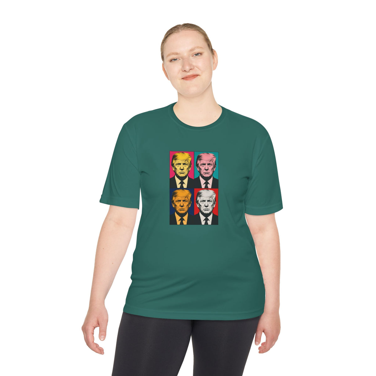 Trump Pop Art Grid Men's Dry-Fit Performance Tee