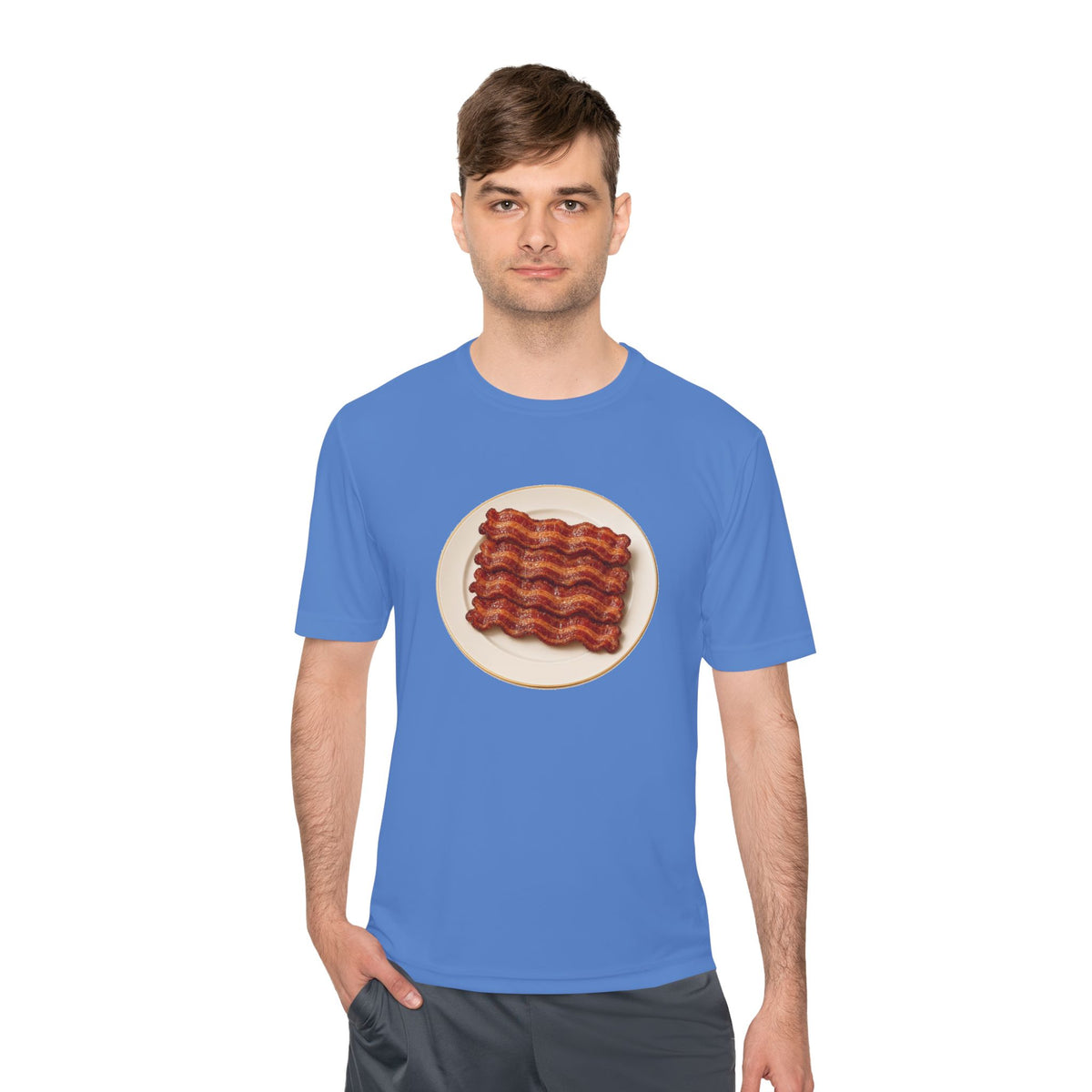 Bacon Stack Plate Men's Dry-Fit Performance Tee