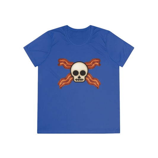Bacon Jolly Roger Women's Dry-Fit Performance Tee