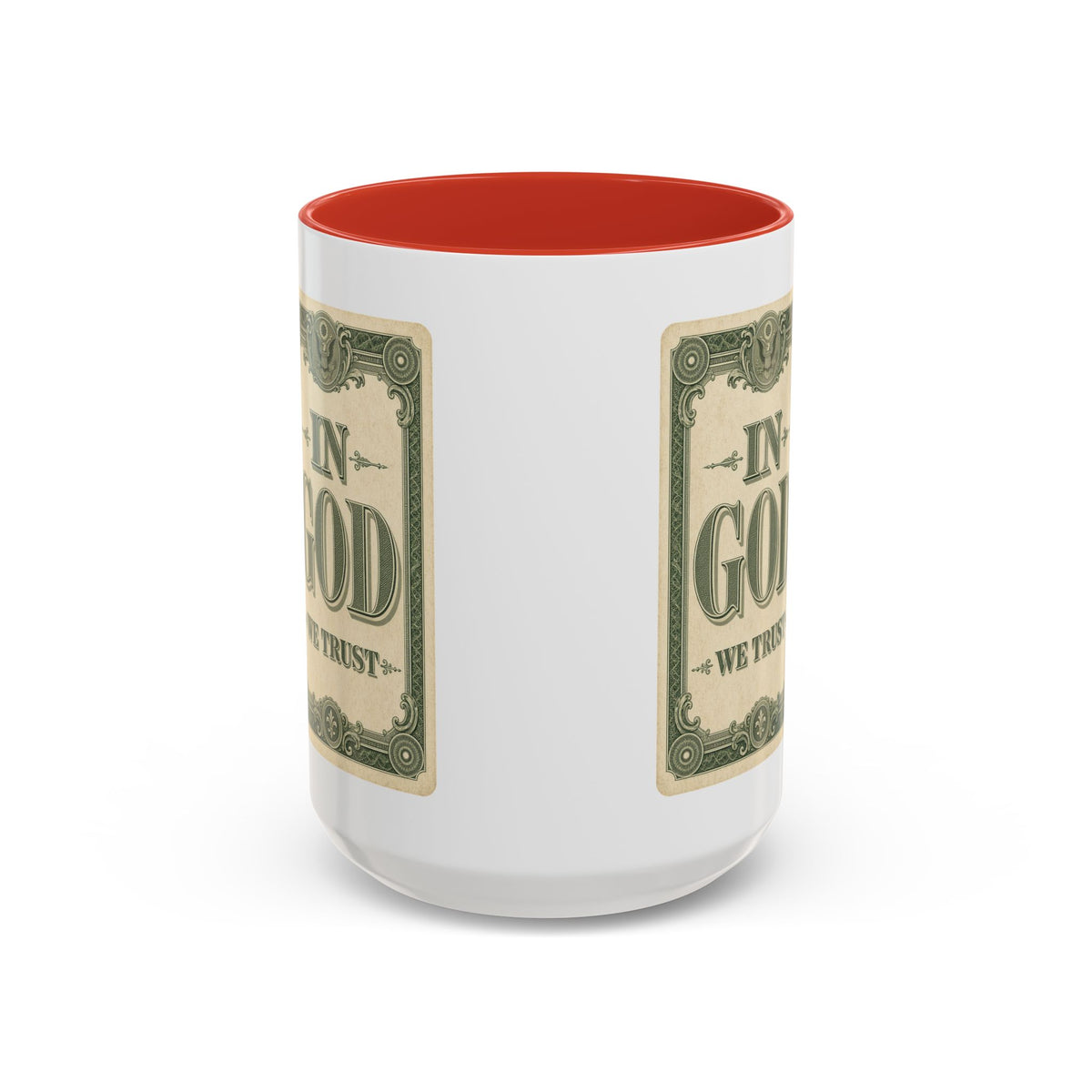In God We Trust Card Accent Mug