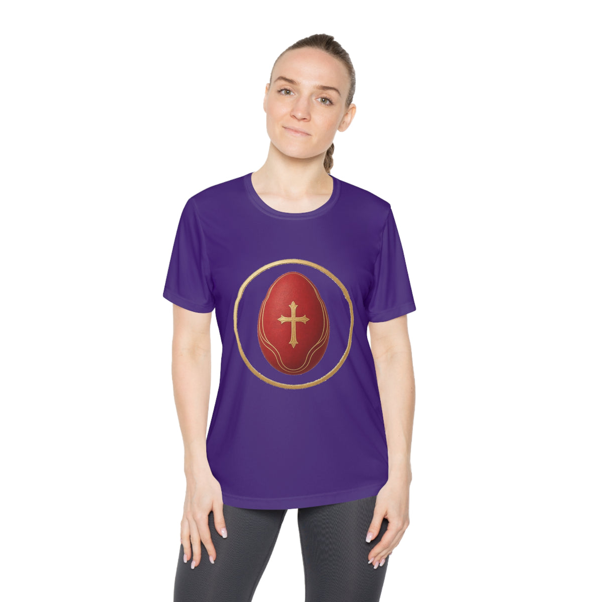 He Is Risen Women's Dry-Fit Performance Tee