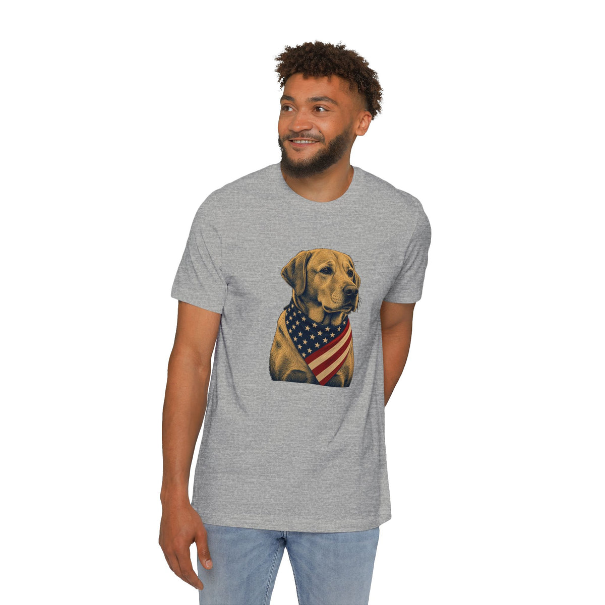 Patriotic Lab American Flag Bandana Lightweight Tee