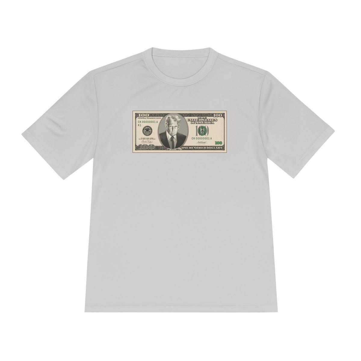 Trump $100 Bill Men's Dry-Fit Performance Tee