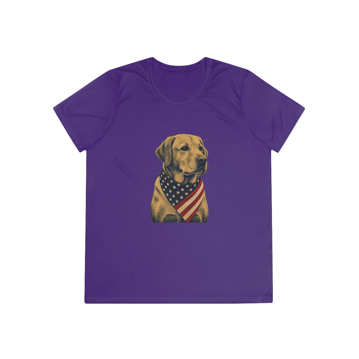 Patriotic Lab American Flag Bandana Women's Dry-Fit Performance Tee