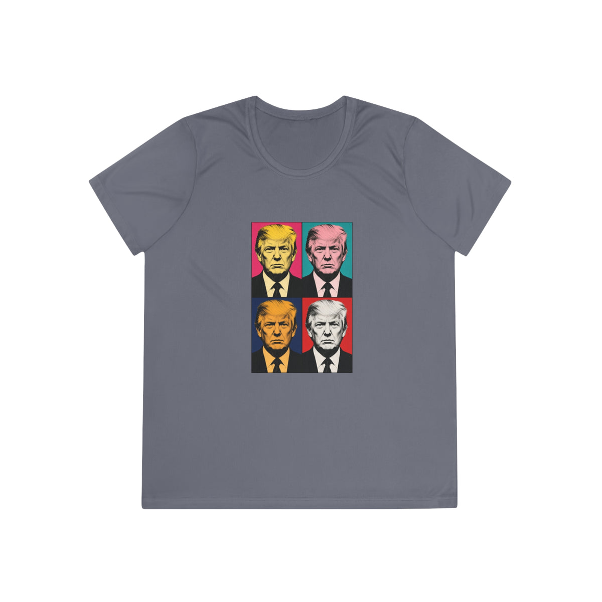 Trump Pop Art Grid Women's Dry-Fit Performance Tee