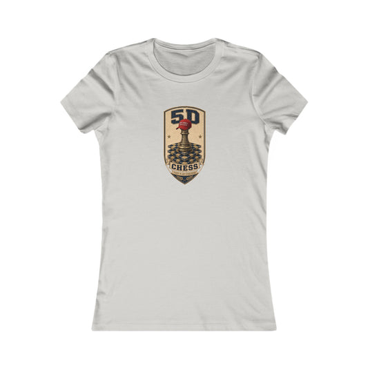 5D Chess Badge Women's Slim Fit Tee