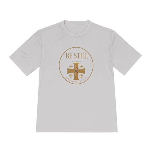 Be Still Psalm 46:10 Men's Dry-Fit Performance Tee