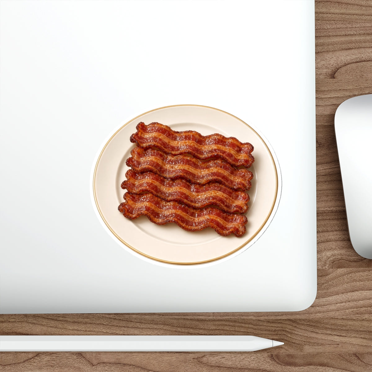 Bacon Stack Plate Die-Cut Sticker
