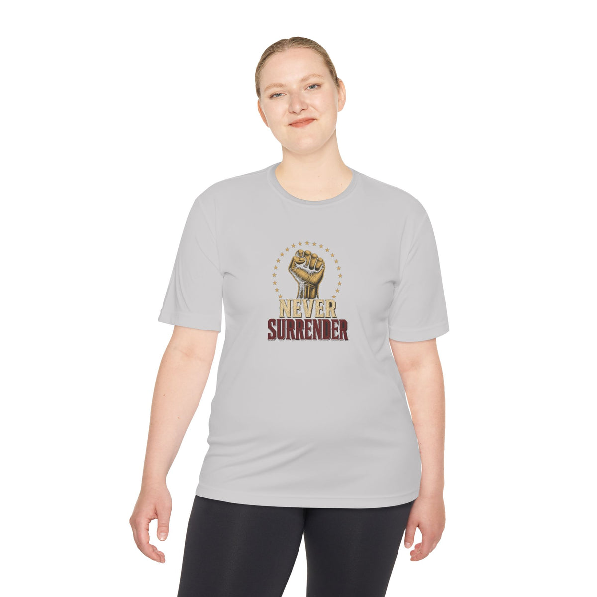 Never Surrender Men's Dry-Fit Performance Tee