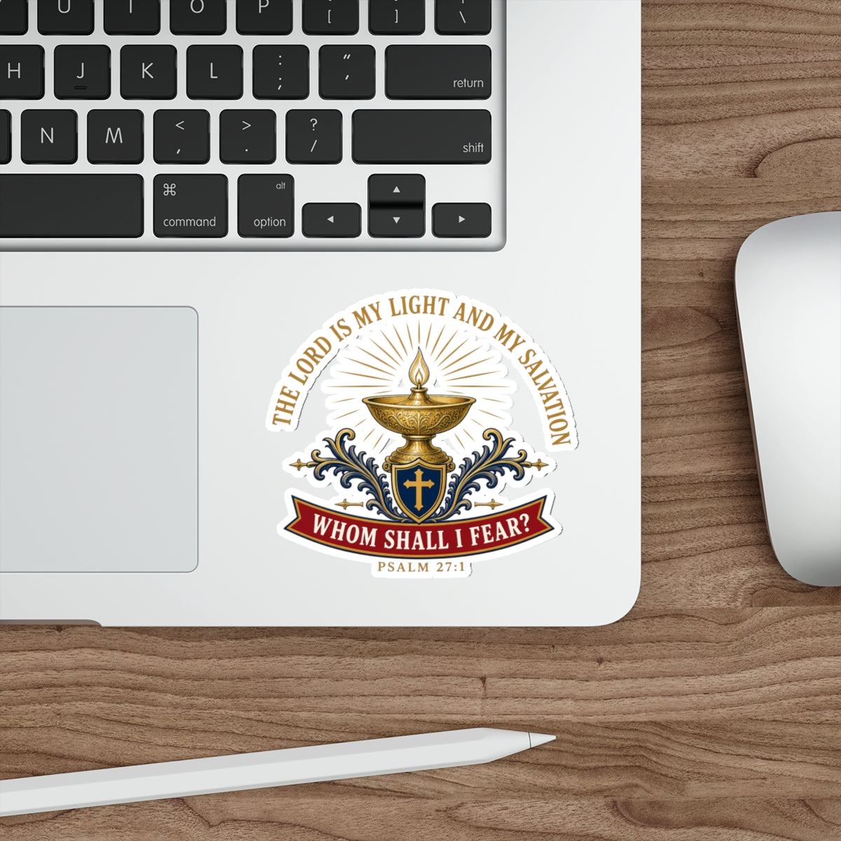 Light & Salvation Psalm 27:1 Die-Cut Sticker