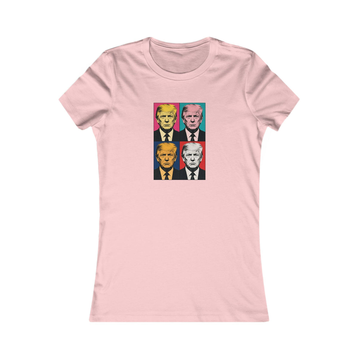 Trump Pop Art Grid Women's Slim Fit Tee