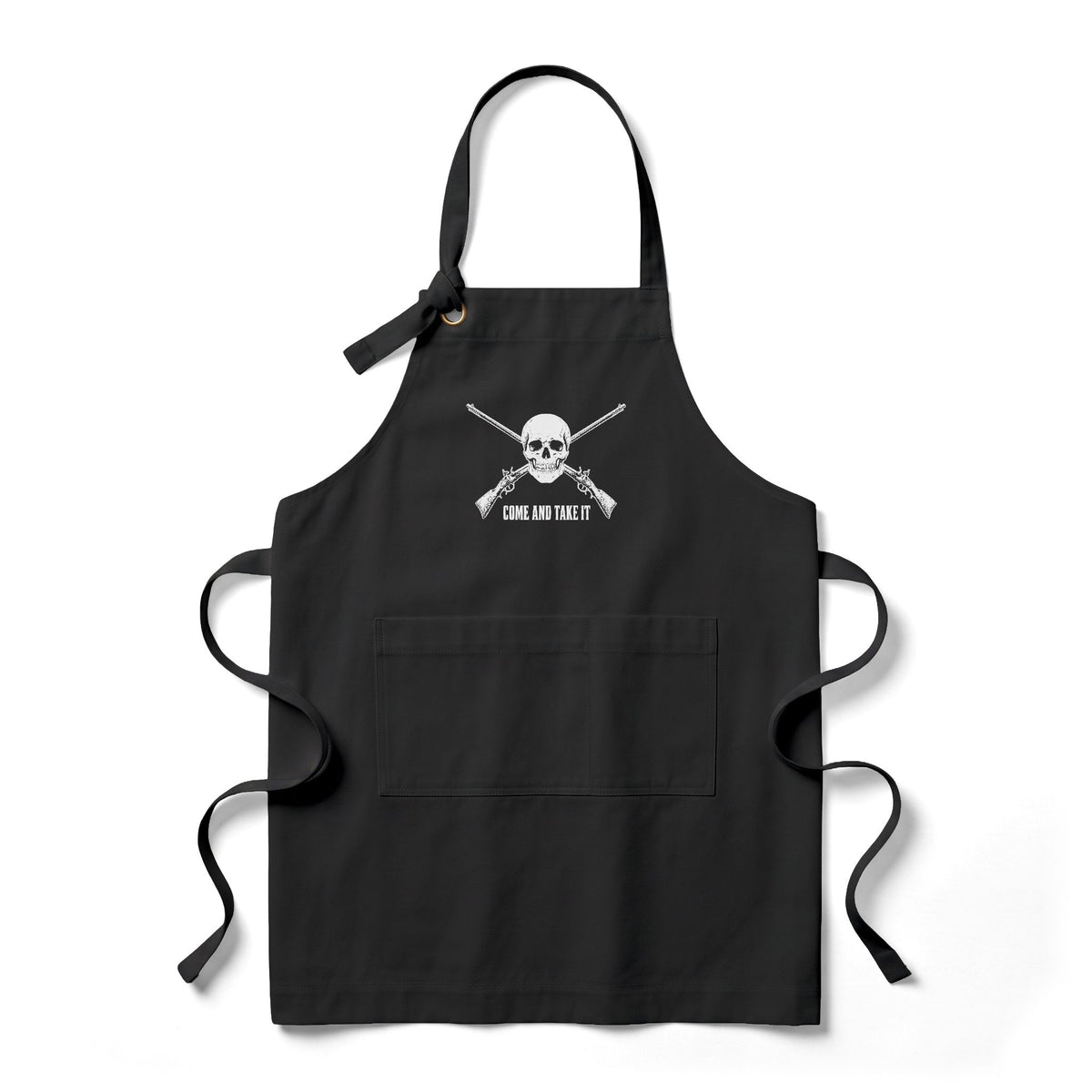 Come and Take It Jolly Roger Heavy Twill Bib Apron