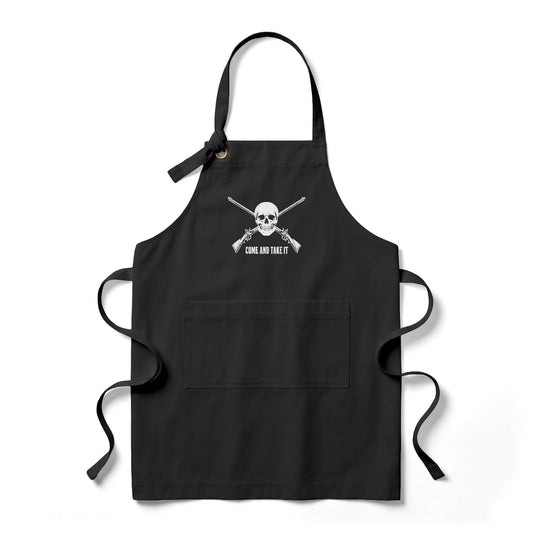 Come and Take It Jolly Roger Heavy Twill Bib Apron
