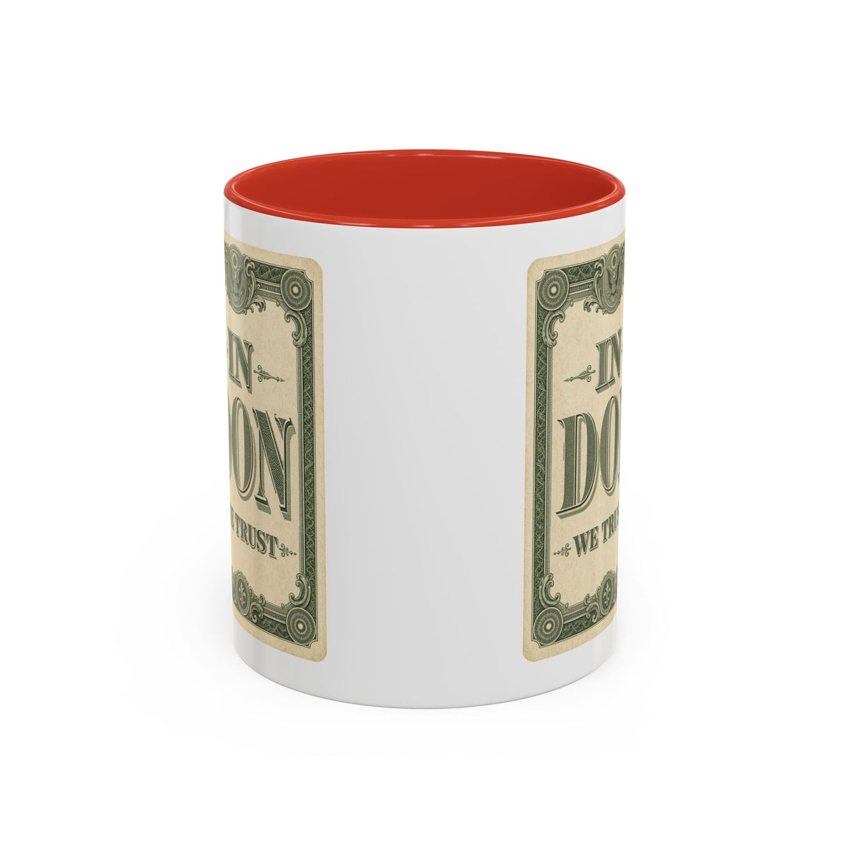 In Don We Trust Card Accent Mug