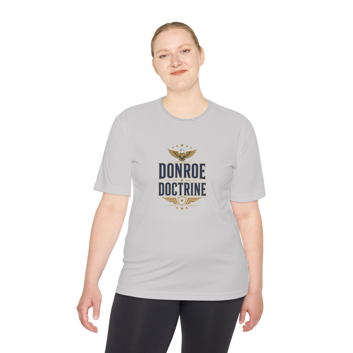Donroe Doctrine Stacked Men's Dry-Fit Performance Tee