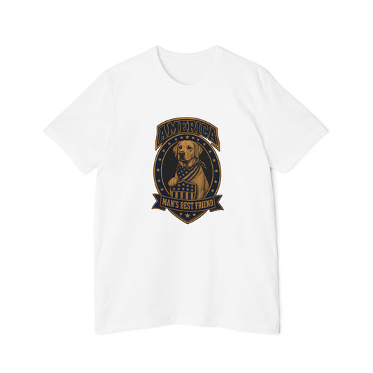 America Man's Best Friend Badge Lightweight Tee