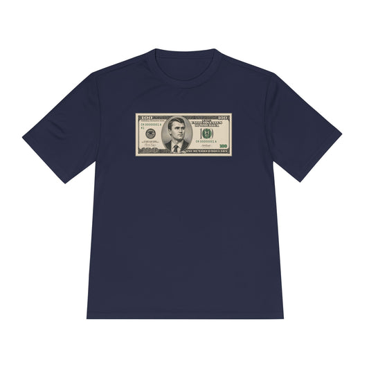 Charlie Kirk $100 Bill Men's Dry-Fit Performance Tee