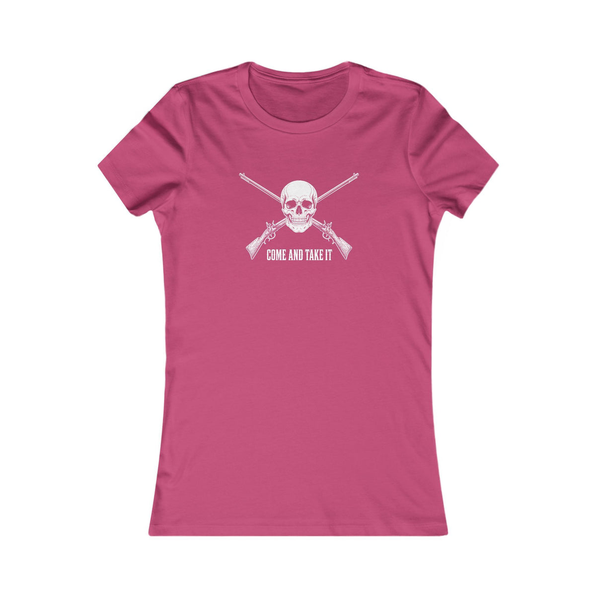 Come and Take It Jolly Roger Women's Slim Fit Tee - Dark Colors