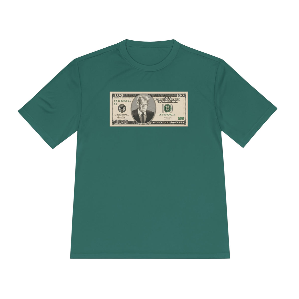 Trump $100 Bill Men's Dry-Fit Performance Tee